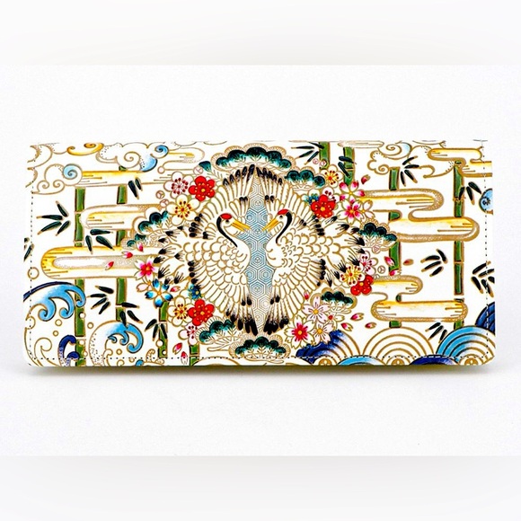 bunkoya oozeki Handbags - Facing Cranes Long Wallet by Bunkoya Oozeki NIB